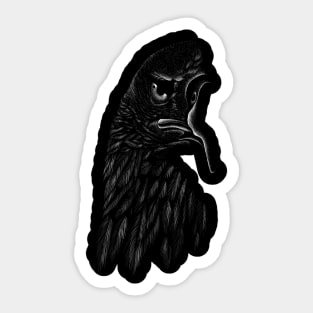 Eagle raven crow eagles US USA falcon magic t shirt t-shirt Sticker